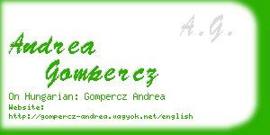 andrea gompercz business card